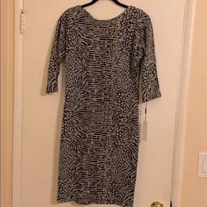 Vicky Tiel Black and gray dress